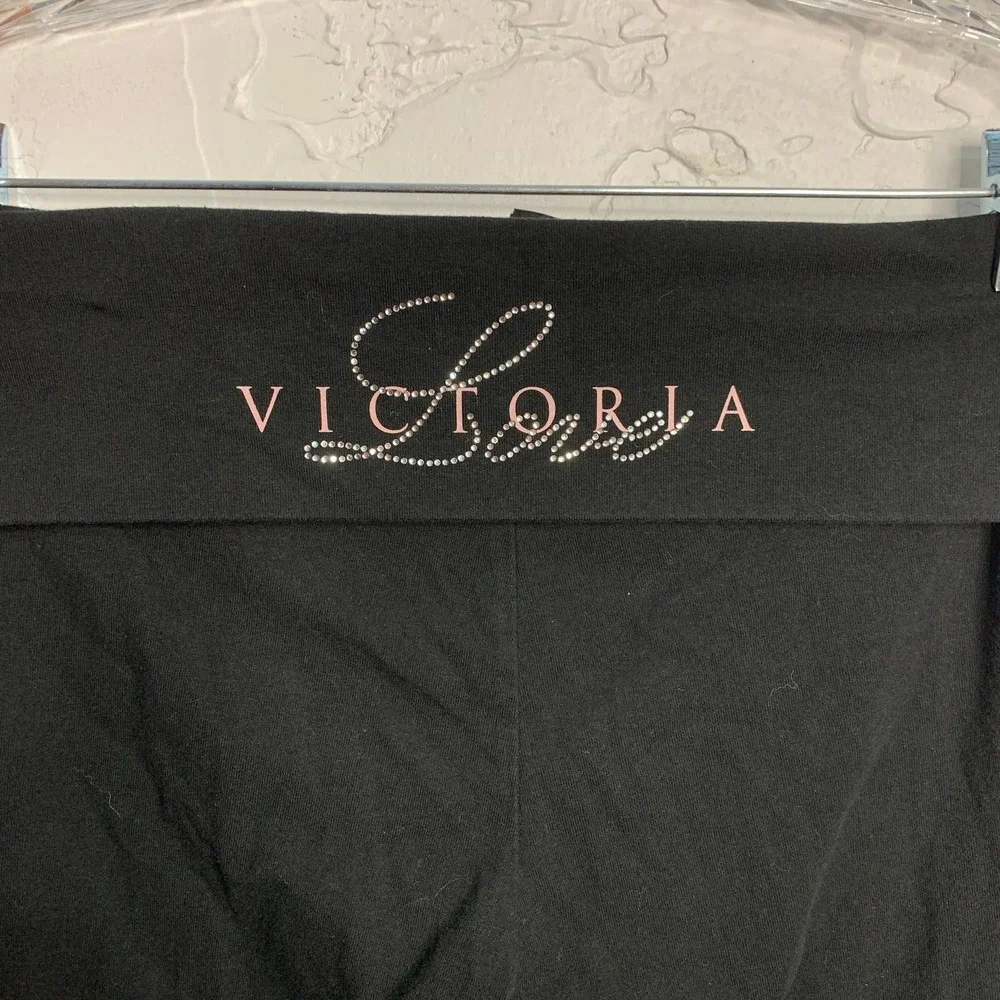 Victoria's Secret Black Love Leggings Women's Small_3